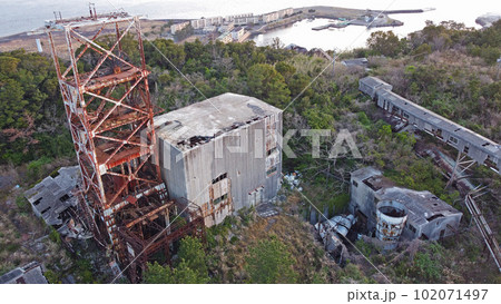 池島炭鉱跡「第一立坑櫓」 102071497