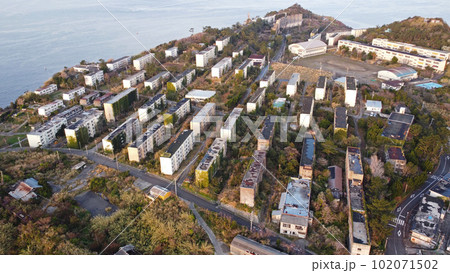 池島炭鉱跡「炭鉱住宅・アパート群」 102071502