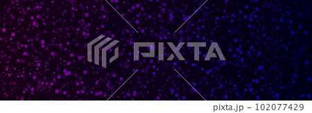 Glitch digital background with pixels, squares 102077429
