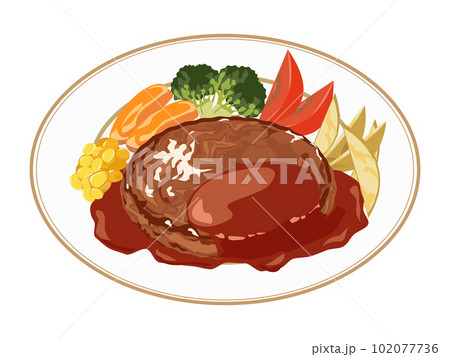 ハンバーグ 102077736