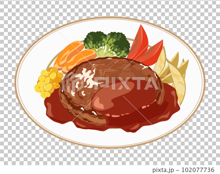 ハンバーグ 102077736