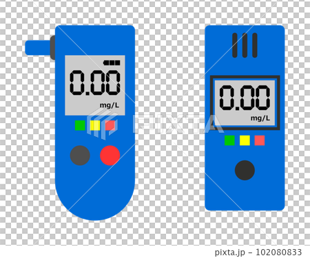 呼気で酒気帯びを検知するアルコールチェッカー 呼気で酒気帯びを検知するアルコールチェッカー 102080833