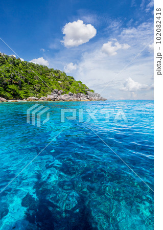 The Turquoise water of Andaman Sea at Similan Islands, Khao Lak, Phang-Nga, Thailand, The Turquoise water of Andaman Sea at Similan Islands, Khao Lak, Phang-Nga, Thailand, 102082418
