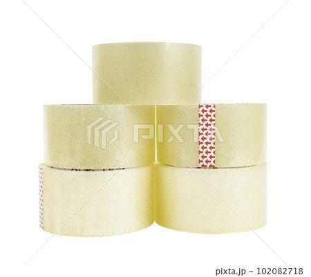 The rolls of adhesive tape. Isolated on white background. Clipping path is saved. The rolls of adhesive tape. Isolated on white background. Clipping path is saved. 102082718
