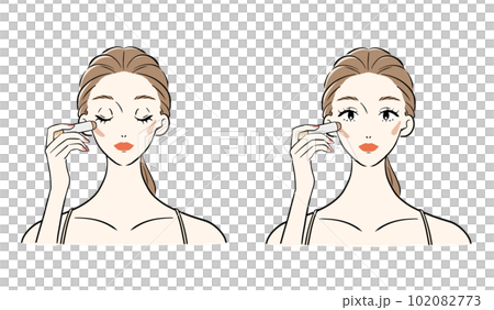 Shading small face makeup 102082773