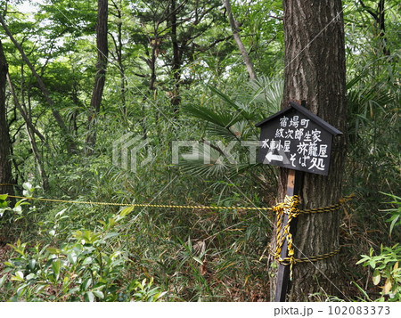 上州新田郡 三日月村 宿場町エリアへの案内板 上州新田郡 三日月村 宿場町エリアへの案内板 102083373