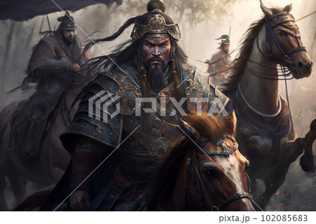 三国志の武士のイメージ：AI生成画像 102085683