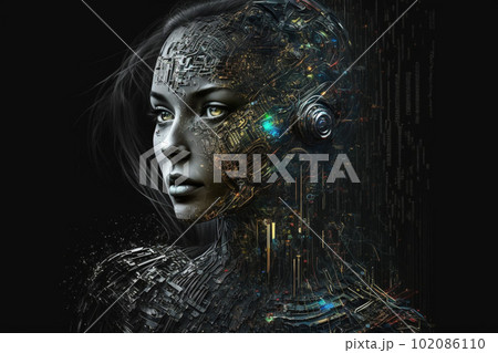 人工知能(AI)のイメージ:AI生成画像 人工知能(AI)のイメージ:AI生成画像 102086110