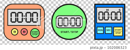 用於測量廚房烹飪時間的廚房計時器的插圖 102086323