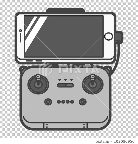 プロポ・ドローンの操縦用コントローラー スマートフォン型 プロポ・ドローンの操縦用コントローラー スマートフォン型 102086956