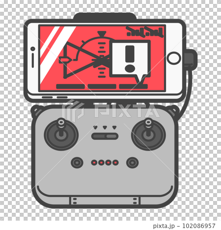 Radio/drone control controller smartphone type failure/error state 102086957