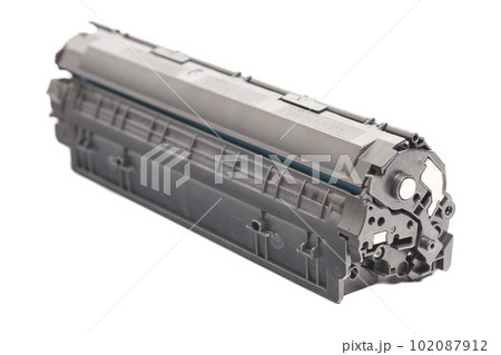 Cartridge for laser printer isolated on white background 102087912