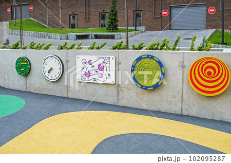 Playground with educational games for children Playground with educational games for children 102095287