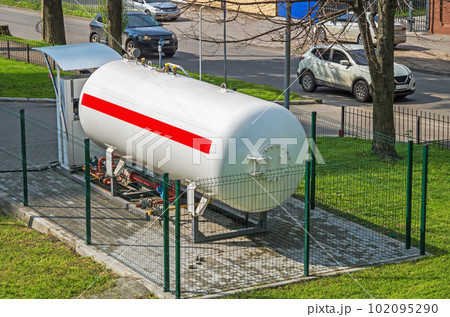 Petrol station with propane gas Petrol station with propane gas 102095290