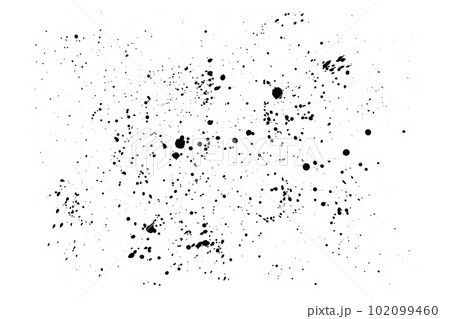 Abstract vector noise texture with small spray red blobs. Illustration of messy unique ink splashes for textured effect, design, decoration 102099460