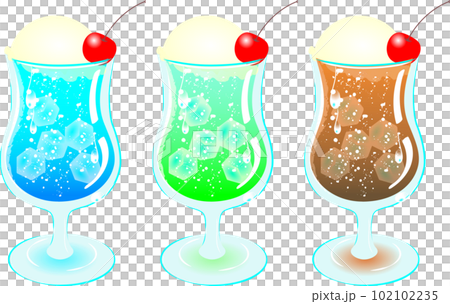 奶油蘇打瓜蘇打可樂浮法 102102235