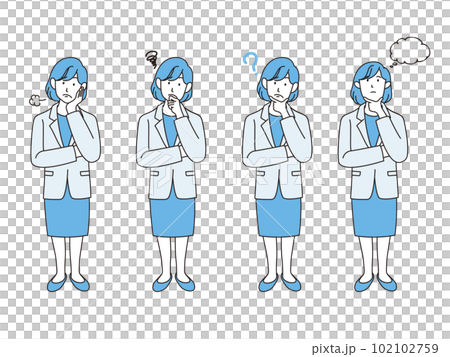 A confused woman A confused woman 102102759