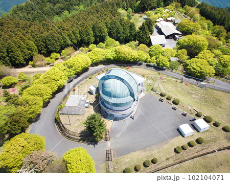 堂平天文台 埼玉県ときがわ町(ドローンによる空撮) 堂平天文台 埼玉県ときがわ町(ドローンによる空撮) 102104071
