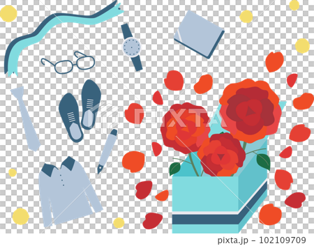 手描き風父の日のギフトイラストセット 102109709