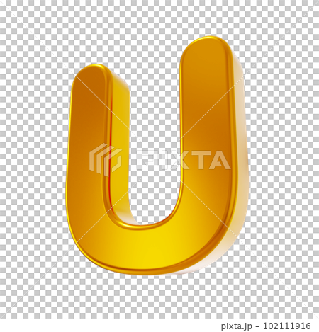 金色大寫字母 3D 字母(傾斜角) 金色大寫字母 3D 字母(傾斜角) 102111916