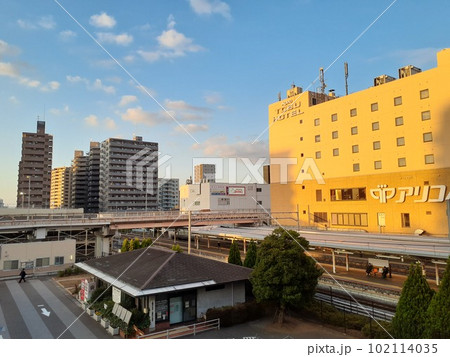 上尾駅西口 夕暮れ 上尾駅西口 夕暮れ 102114035