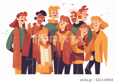A diverse group of friends sharing a moment of laughter and happiness. Perfect for capturing the authentic and candid emotions of human relationships and friendship. AI Generative. A diverse group of friends sharing a moment of laughter and happiness. Perfect for capturing the authentic and candid emotions of human relationships and friendship. AI Generative. 102114068