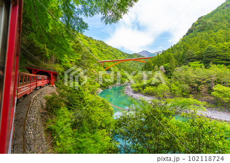 大井川鐵道 絶景 車窓 大井川鐵道 絶景 車窓 102118724