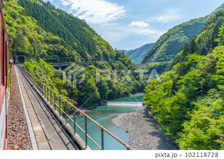 大井川鐵道 絶景 車窓 大井川鐵道 絶景 車窓 102118728