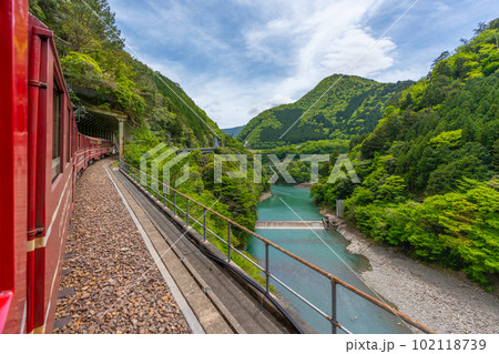 大井川鐵道 絶景 車窓 大井川鐵道 絶景 車窓 102118739