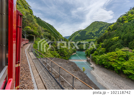 大井川鐵道 絶景 車窓 大井川鐵道 絶景 車窓 102118742