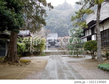 鎌倉 円覚寺 黄梅院 開山堂 雪 鎌倉 円覚寺 黄梅院 開山堂 雪 102119060