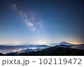 富士山と天の川 102119472