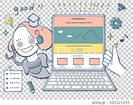 web production with chatGPT-chan (illustration) 102121335