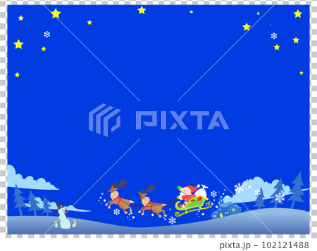 夜空和聖誕老人 102121488