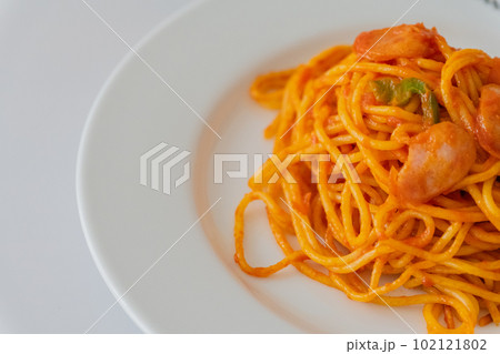 トマトパスタ ナポリタン 洋食屋イメージ素材 トマトパスタ ナポリタン 洋食屋イメージ素材 102121802