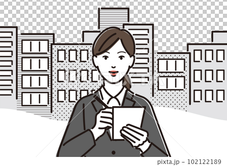 為公司研究做筆記的女商人 102122189