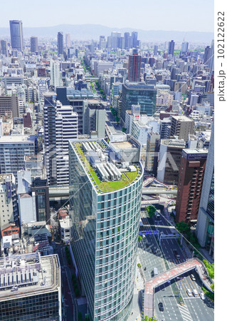 大阪駅前第三ビルから見た大阪市街地 大阪駅前第三ビルから見た大阪市街地 102122622