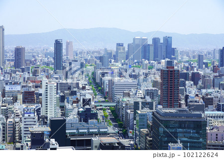 大阪駅前第三ビルから見た大阪市街地 大阪駅前第三ビルから見た大阪市街地 102122624