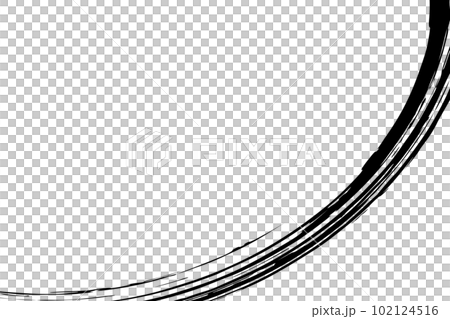 Japanese-style white background material featuring decoration with ink brushes and brushes 102124516