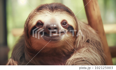 Rescued Sloth. Illustration AI Generative Rescued Sloth. Illustration AI Generative 102125003