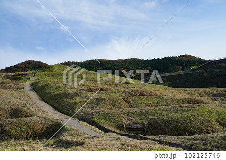 白米千枚田、石川県、輪島市、白米町、棚田、千枚田、案内板、狭い田、白米、千枚田、指定名称、名勝、能登 白米千枚田、石川県、輪島市、白米町、棚田、千枚田、案内板、狭い田、白米、千枚田、指定名称、名勝、能登 102125746