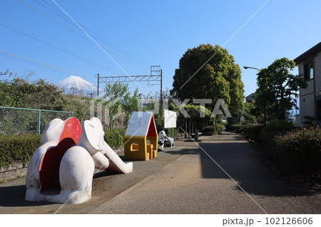 国鉄身延線の廃線跡 富士緑道 竪堀駅付近 国鉄身延線の廃線跡 富士緑道 竪堀駅付近 102126606
