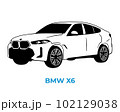 Vector silhouettes, icons of BMW brand cars 102129038