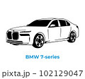 Vector silhouettes, icons of BMW brand cars 102129047