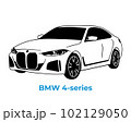 Vector silhouettes, icons of BMW brand cars 102129050