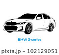 Vector silhouettes, icons of BMW brand cars 102129051