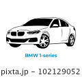 Vector silhouettes, icons of BMW brand cars 102129052
