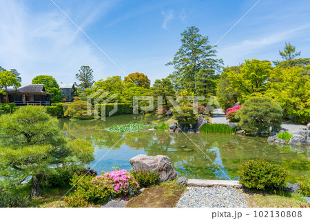 京都市 春の桂離宮庭園 京都市 春の桂離宮庭園 102130808