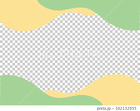 Illustration of an abstract background in which two colors of waves overlap (yellow green and yellow) Illustration of an abstract background in which two colors of waves overlap (yellow green and yellow) 102132935