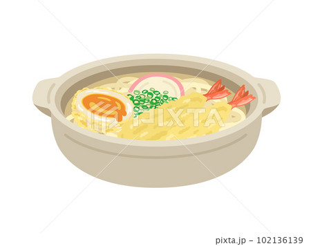 鍋焼きうどんのイラスト 102136139